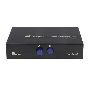 

2 Port VGA Video Switch Box 1 Input to 2 Output/2 Input to 1 Output VGA Splitter Video Converter Adapter Box 1600x1280 150hz