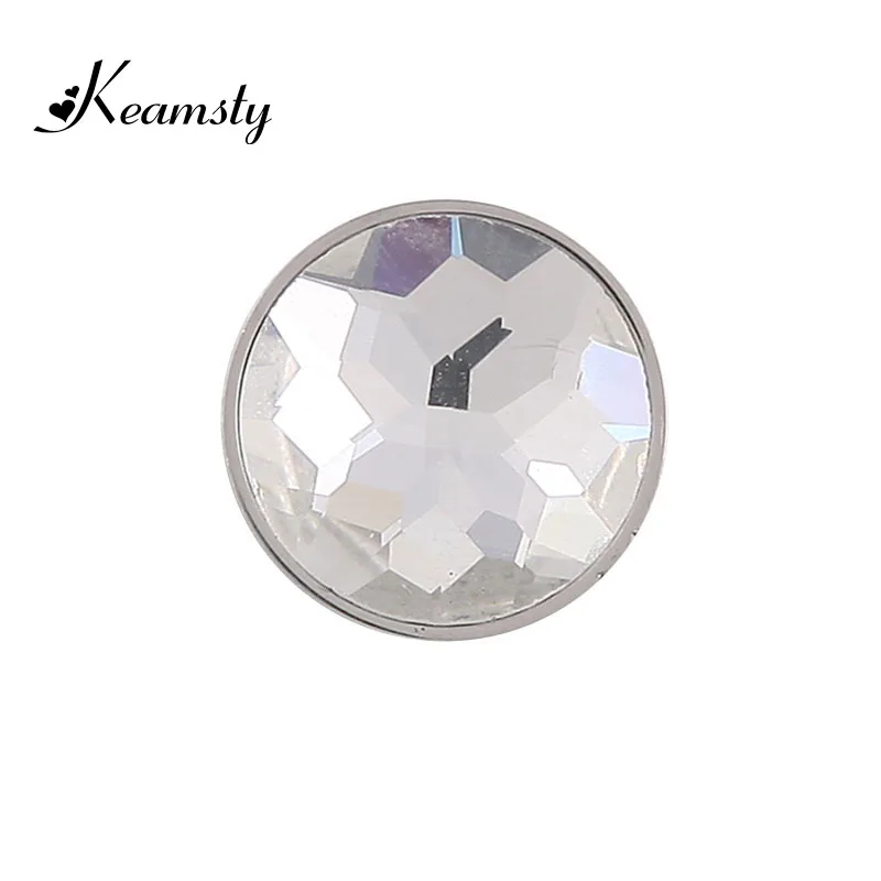 Keamsty cristal claro 12mm plateado magnética intercambiable moneda cambio pulsera collar como mujeres christams regalos Keamsty cristal claro 12mm plateado magnética intercambiable moneda cambio pulsera collar como mujeres christams regalos