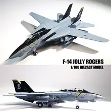 F-14 JOLLY ROGERS 1/100 литой самолет модель самолета