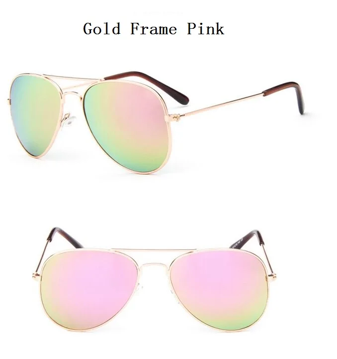 New Brand Designer Sun Glasses for Children Cool Mirror Reflective Metal Frame Kids Sunglasses Children's Glasses UV400 Sg121
