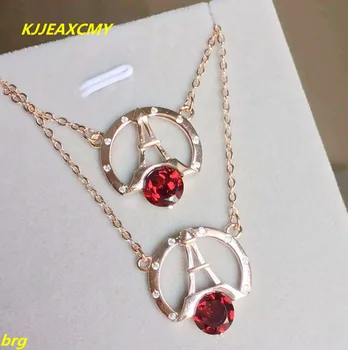 

KJJEAXCMY 925 silver-tone Mozambique garnet ladies pendant necklace