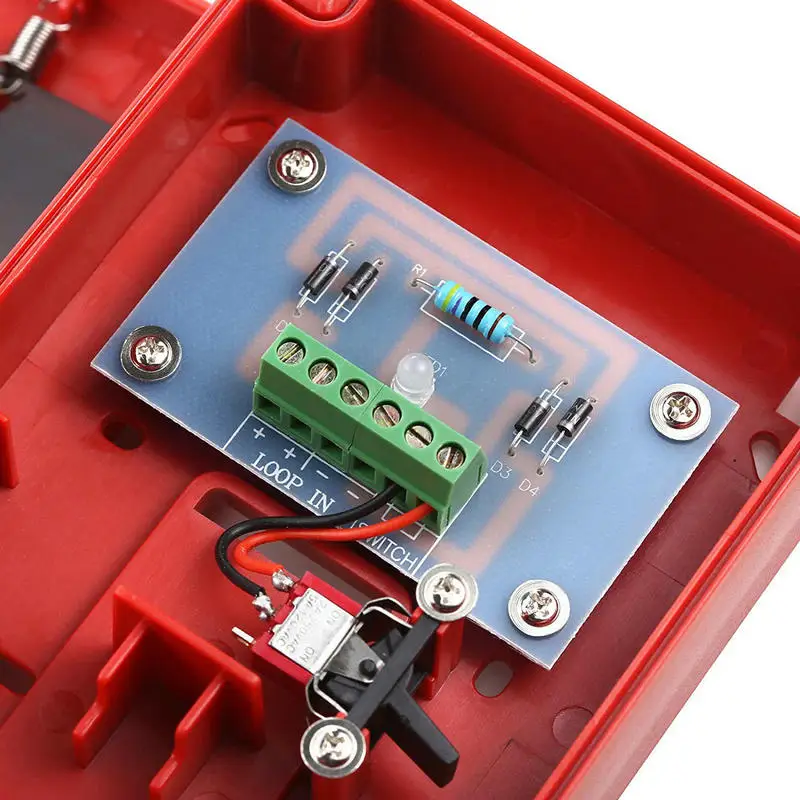 9-28VDC Система пожарной сигнализации, обычная ручная кнопка вызова, пожарная кнопка, вытягивающая Аварийная сигнализация