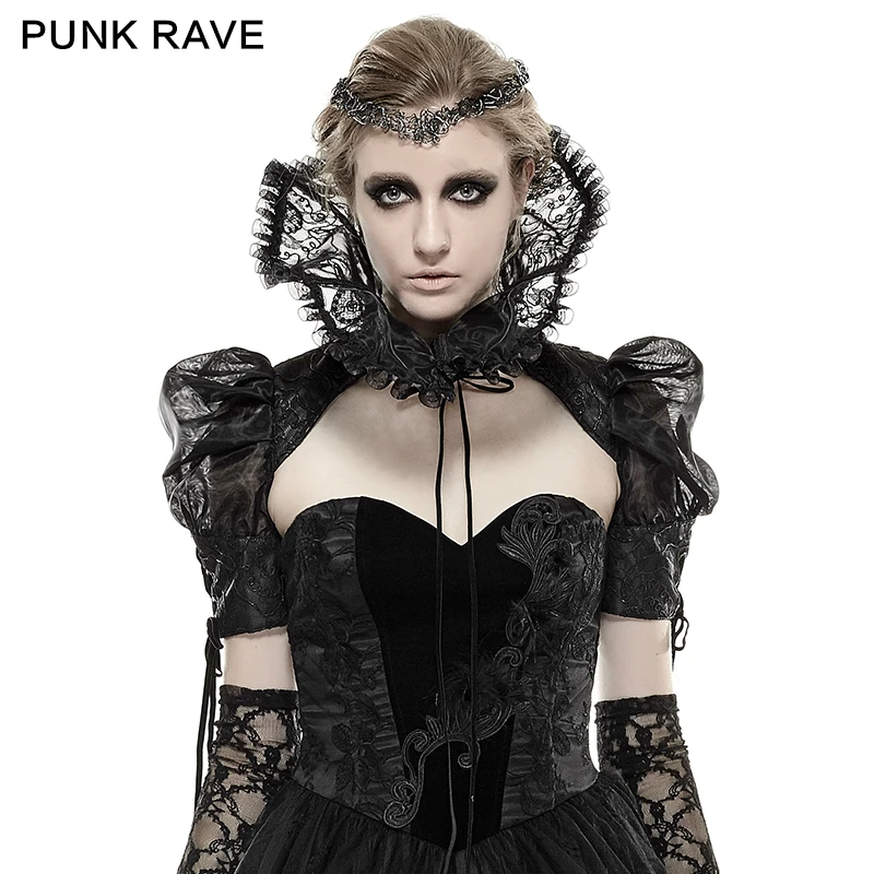 En Étape Gothique Collier Courte Party Punk Représentation Veste Métal Victorienne Fleur Vêtements Noir Femmes De Rave Soirée Aristocrat Accessries iPkTOZXu