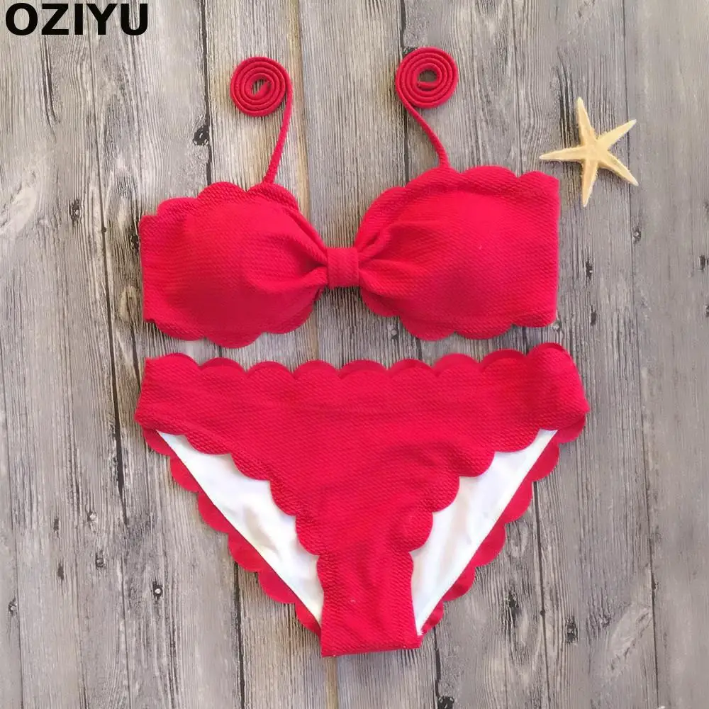 Buy New Cute flower cut Swimwear feminine Bikini Set