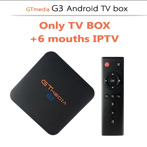 GT медиа G3 ТВ BOX Android 7.1.2 OS Смарт ТВ контейнер под элемент питания 2 Гб оперативной памяти, 16 Гб встроенной памяти, процессор Amlogic S905X 4 ядра 2,4 ГГц Wi Fi Декодер каналов кабельного телевидения компьютерной приставки к телевизору 1 ГБ 8 ГБ pk X96 мини ES - Цвет: G3 ADD 6MONTH IPTV