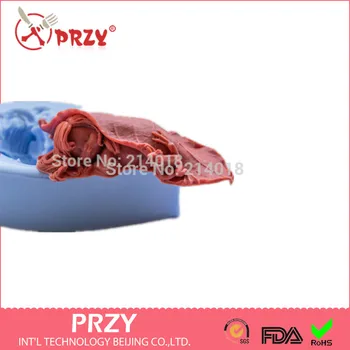 

Sleeping baby dressed leaves with frog shaped 3D silicone soapmolds mold Thumbelina handmade mold fondant cake direction mold