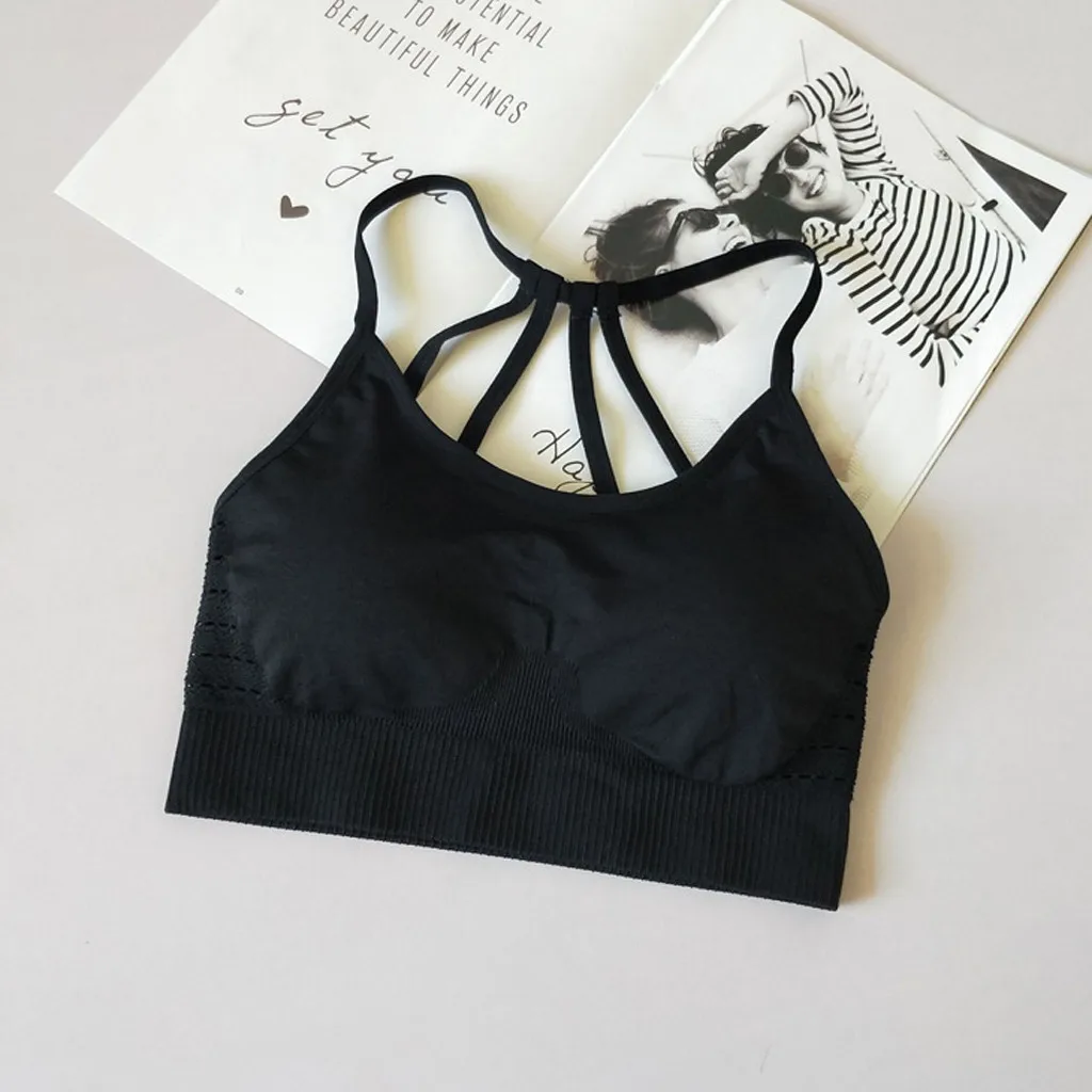 Для женщин Спортивное нижнее белье противоударное Йога сбор работника Bra Top