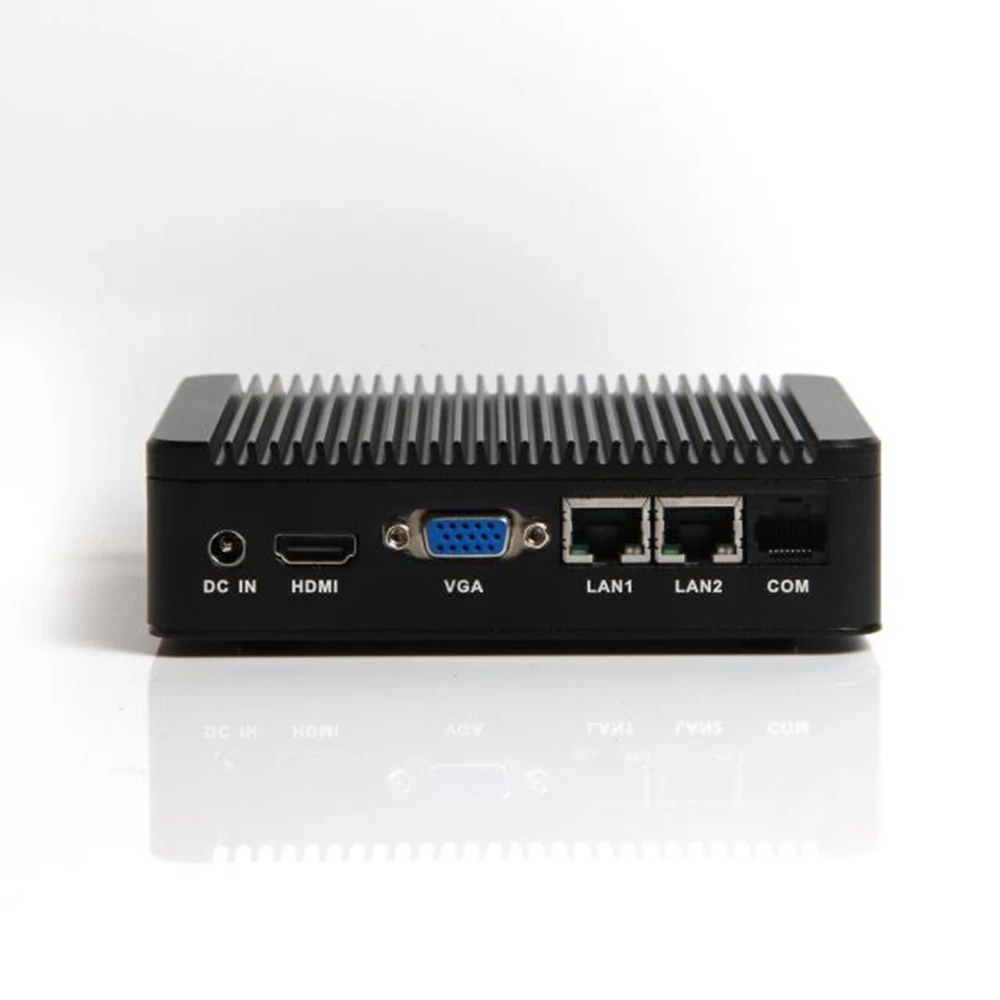 Маленький безвентиляторный неттоп PC Windows Quad core Mini PC с DDR3 Оперативная память и MSATA 2 LAN, 4 USB COM безвентиляторный мини-ПК baytail j1900