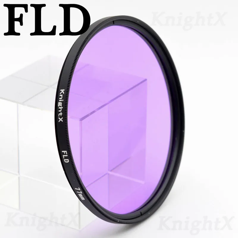 KnightX FLD UV CPL тонкий УФ-фильтр 49 мм 52 мм 55 мм 58 мм 62 мм 67 мм 72 мм 77 мм фильтр для цифровой зеркальной камеры Nikon canon D7000 D5200 D5100 D5000 D3200 D3100 100D 60D - Цвет: FLD