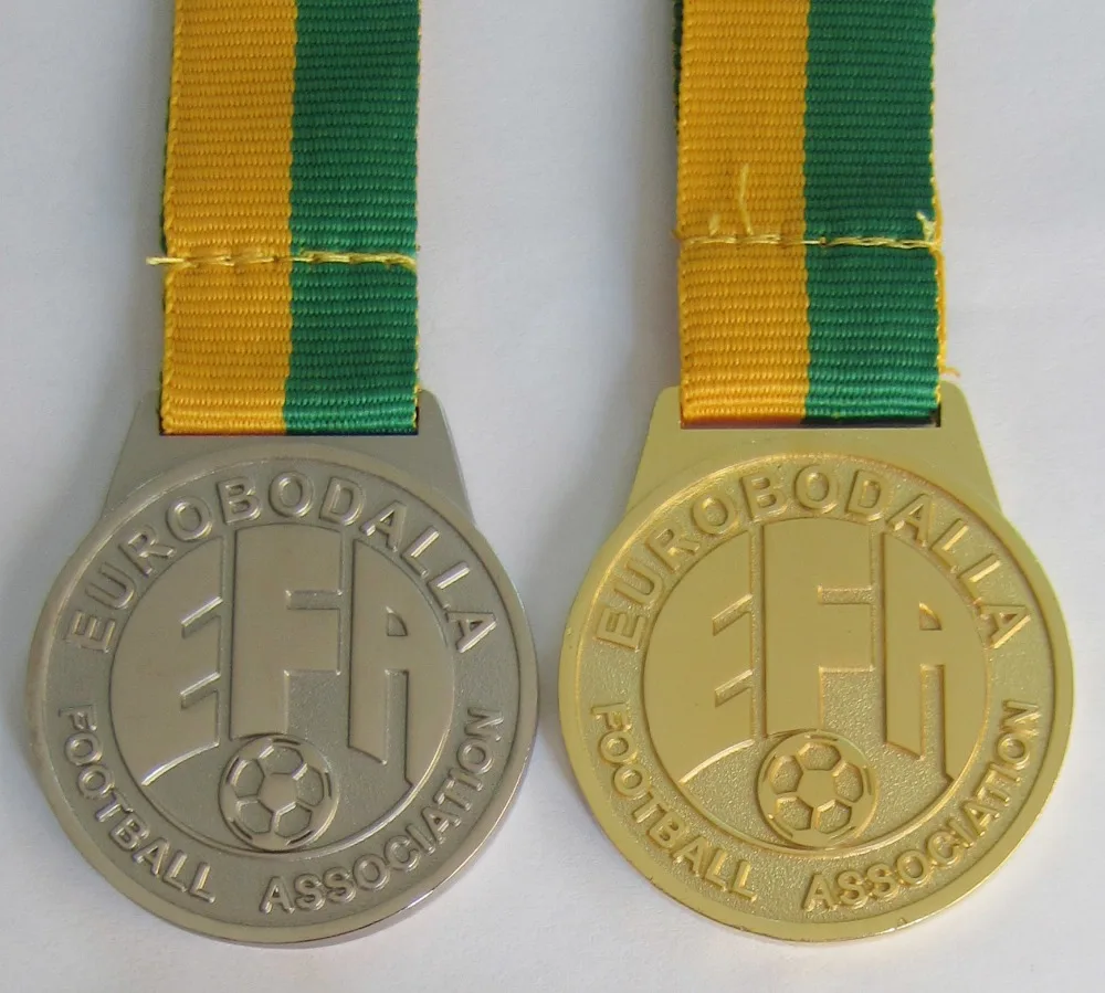 Футбольные медали с лентой