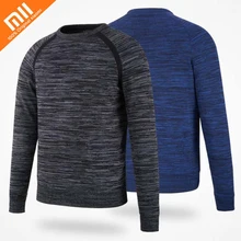 xiaomi mijia MITOWN Летающий тканый свитер с круглым вырезом легкий теплый быстро впитывающий влагу вязаный свитер горячий