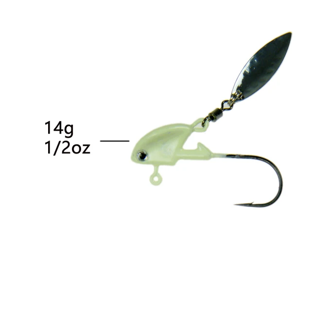 Buy 1Pcs 14g 10g 7g 3.5g Spinner Lure With Rolling