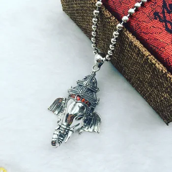 

925 Sterling Silver Elephant God Buddha Silver Pendant