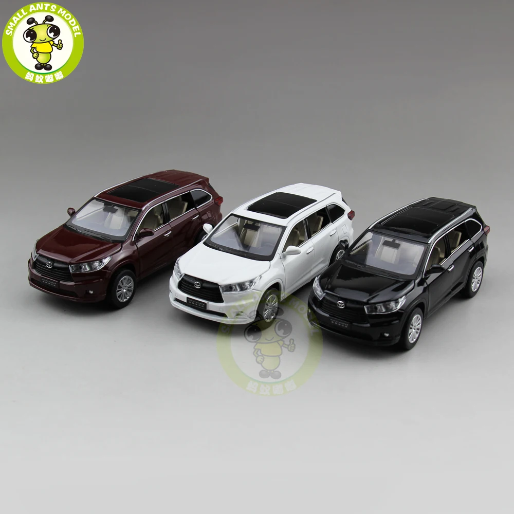 Goedkoop 1 32 JACKIEKIM Highlander 2015 Diecast Metalen Model AUTO Speelgoed voor kids kinderen Geluid Verlichting Pull Back geschenken