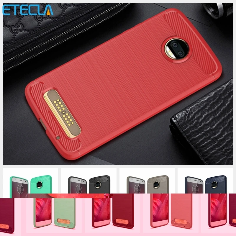

For Motorola Moto Z2 Case On Moto Z2 Cover Z2 Premium Original Silicone Mix Hybrid Protective Soft Shell