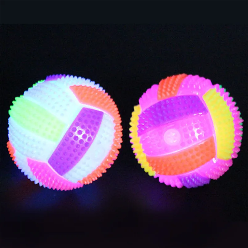 

Newest Flashing LED Volleyball Flashing Light Up Bouncing Hedgehog Ball Kids Toy Color Chang Kids Toys For Children Fun Playing2