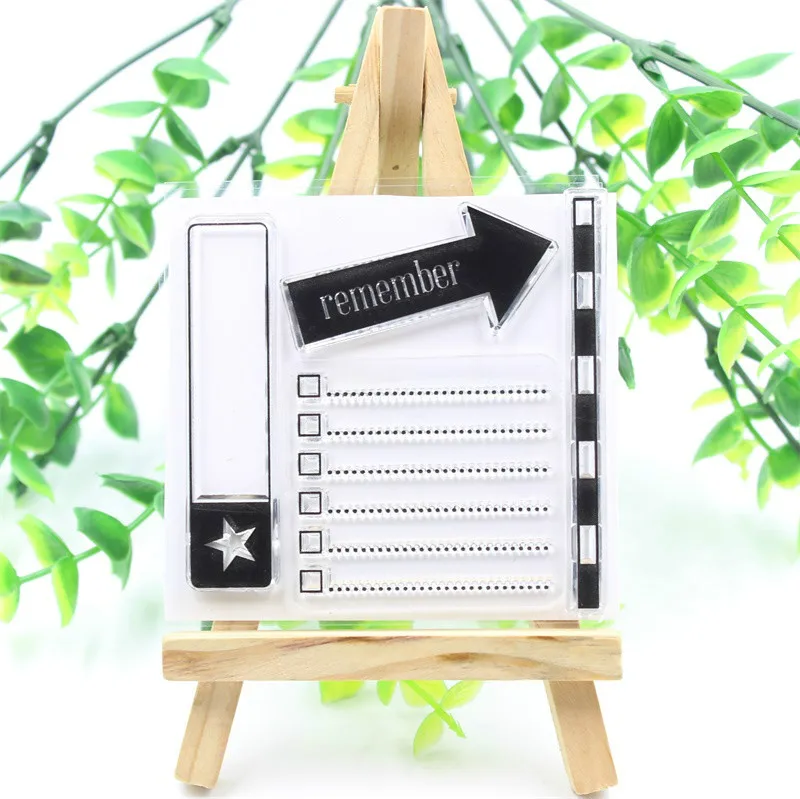 

Remember Transparent Clear Silicone Stamps for DIY Scrapbooking/Card Making/Kids Fun Decoration Supplies