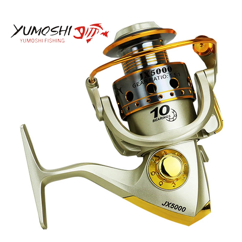 New Metal Spinning Fishing Reel 10BB 5.5:1 Fishing tackle Pesca Carrete Spinnning Reel Feeder Carp Fishing Wheel 1000-7000 JX New Metal Spinning Fishing Reel 10BB 5.5:1 Fishing tackle Pesca Carrete Spinnning Reel Feeder Carp Fishing Wheel 1000-7000 JX