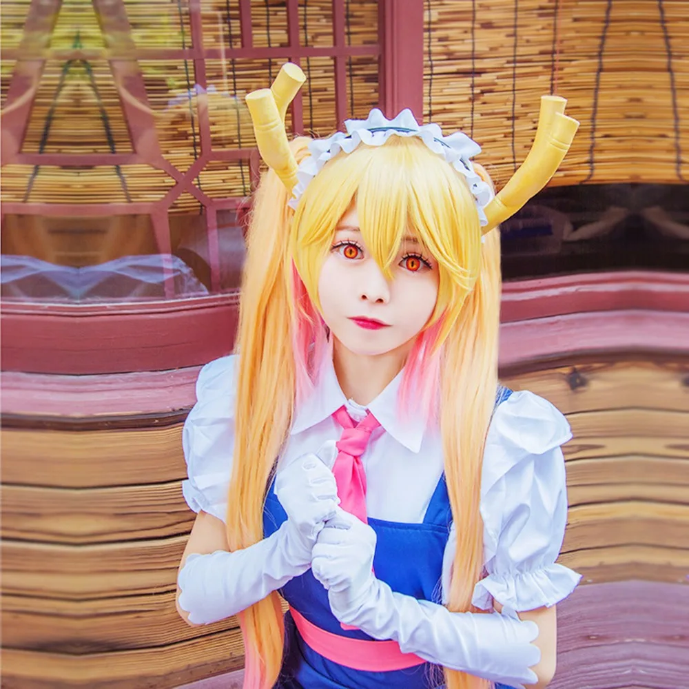 Маскарадный костюм горничной дракона мисс Кобаяши Tohru Kobayashi San Chi No Maid Dragon косплей роговой хвост Tohru