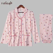 Высокое качество хлопок пижама на осень-зиму пижамы женские большие размеры свободные Pijama Feminino Повседневная домашний костюм A784