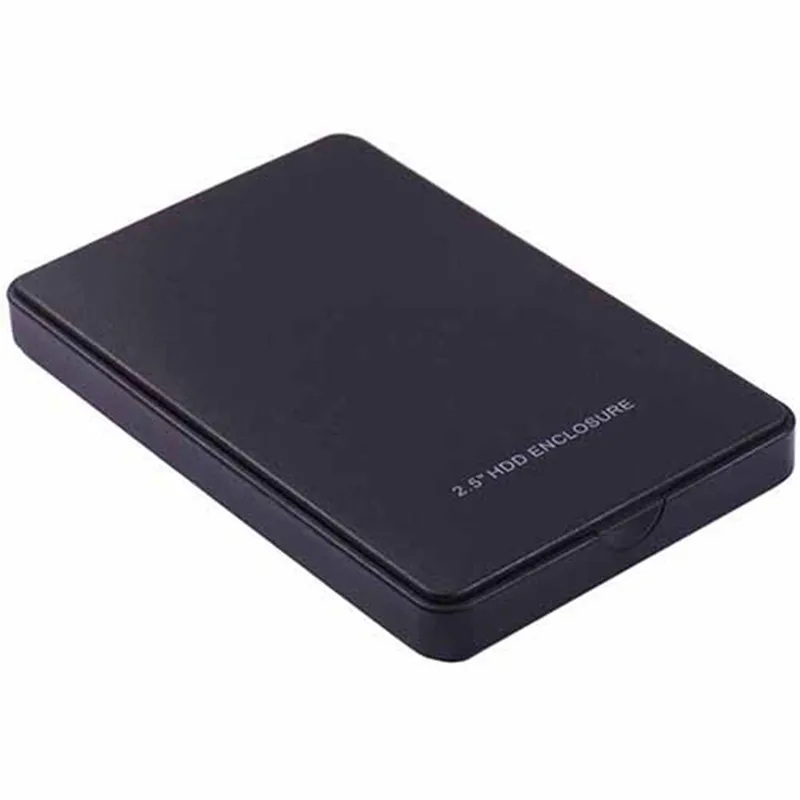 

New HDD Case Black USB 2.0 HDD Enclosure SSD Case for 2.5 Inch External SATA Hard Disk Drive External HDD Enclosure