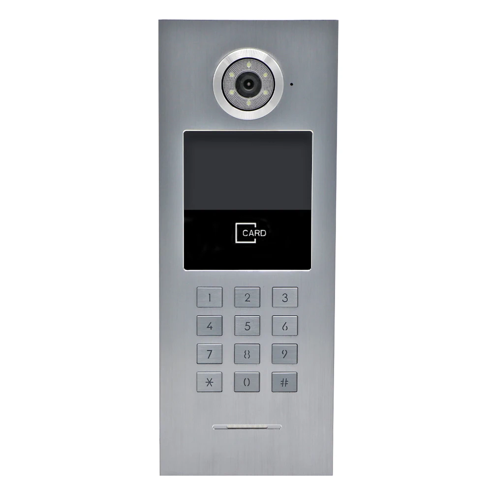 Бесплатная доставка квартиры POE 720P IP код клавиатуры RFID наружная камера (работает
