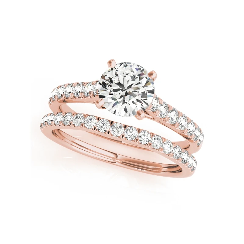 QYI 1 карат Имитация кольца с алмазами 925 пробы серебро изысканное обручальное кольцо набор обручение группа для женщин