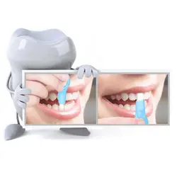 2 + 10 полосок нано отбеливание зубов набор для чистки зубов отбеливатель щетка пятна зубов KG66
