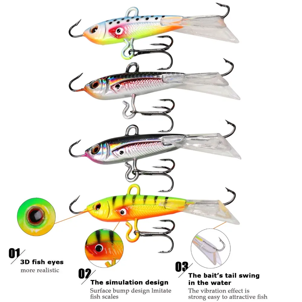 Зимние рыболовные приманки 10 г 18,3 г льда джига молния жесткая приманка бас рыболовные снасти льда отсадки рыболовные приманки Судака