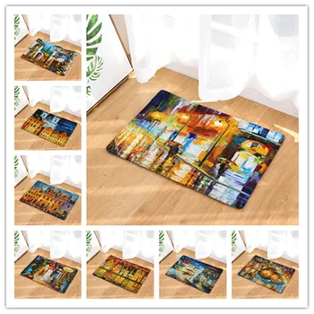 

Countryside oil painting works front of the carpet at the door of the carpet 40x6050x80cm