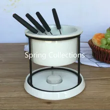 500 мл, 15*14,5 см шоколадное фондю, полдник выступающей фондю банк, чиз фондю с вилкой свечи