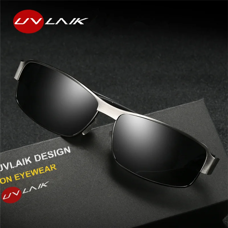 

UVLAIK Luxury Brand Mens Polarized UV400 Sunglasses For Men Driving Safe Sun Glasses Male's Vintage Original Famous Sunglass