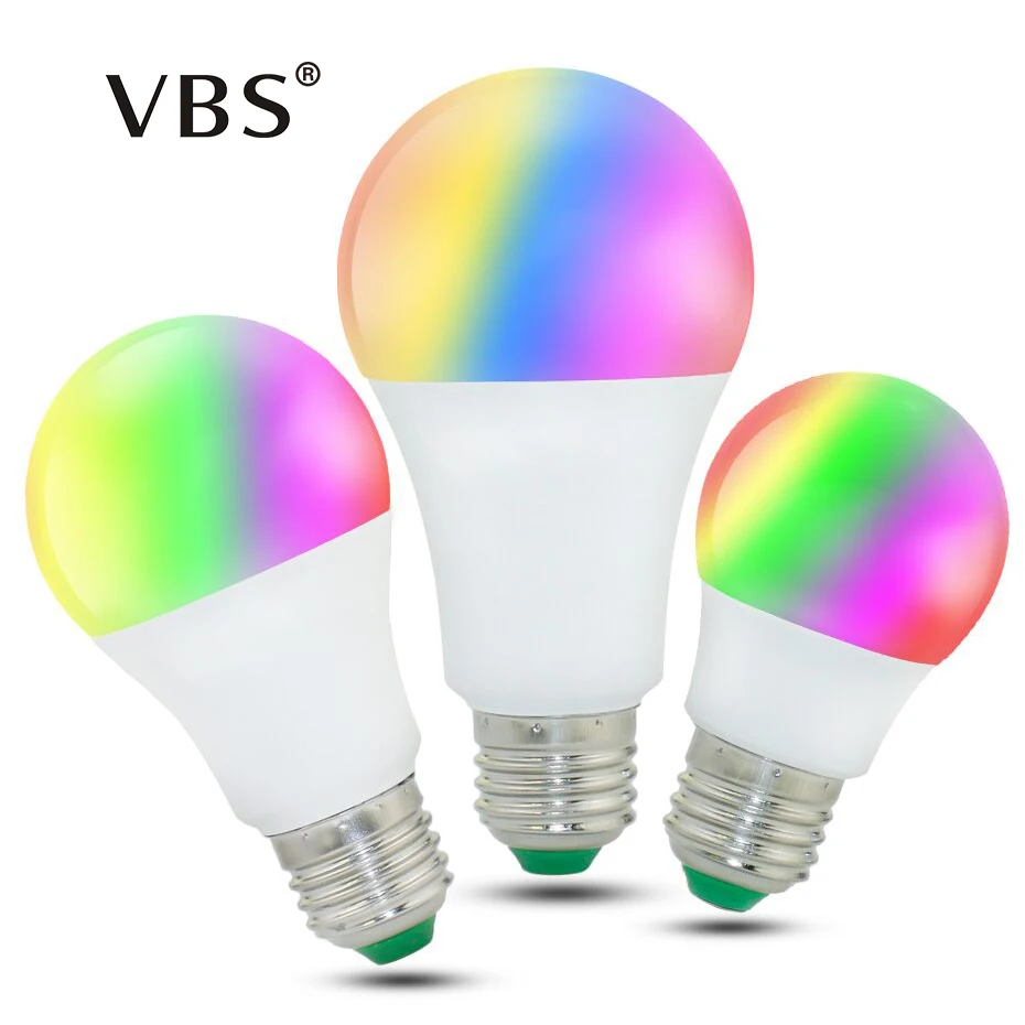 

E27 E14 3W LED RGB Bulb Lamp 5W RGB 10/15W RGB RGBW AC85-265V LED Spot Light Lighting LED Lampada+24 Keys IR Remote Control