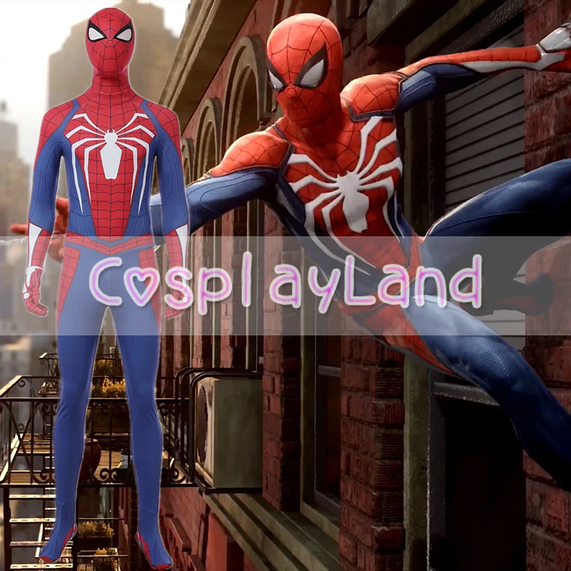 Новинка PS4 Insomniac костюм Человека паука игры Человек паук косплей Хэллоуин костюмы