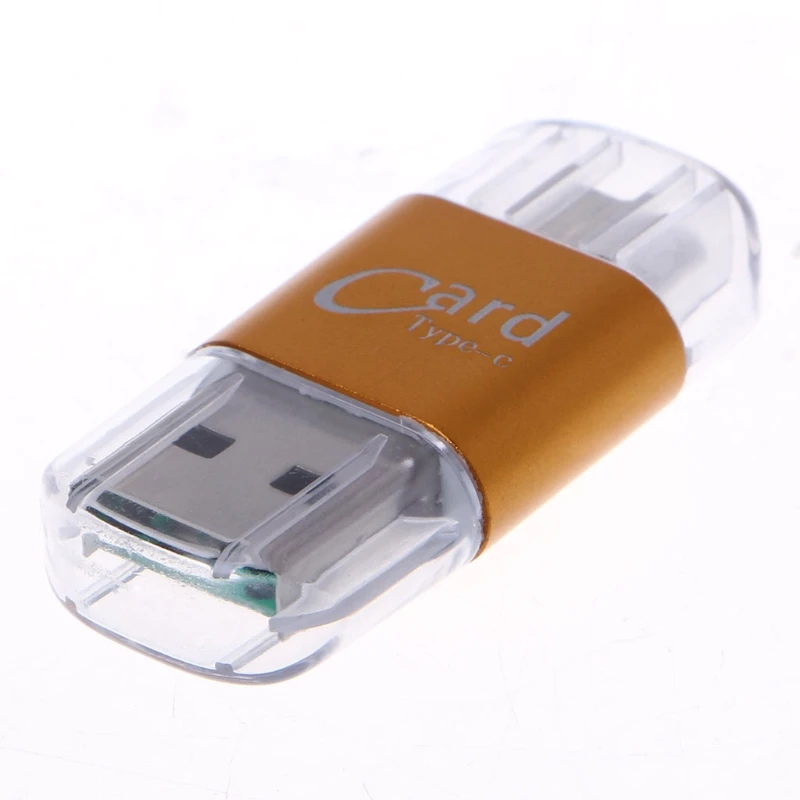 Алюминий сплав Тип usb C OTG Micro SD/TF внешнее устройство чтения карт памяти, адаптер