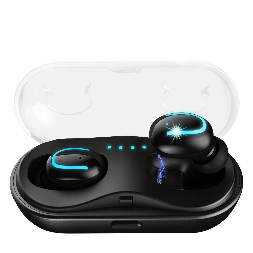Koop Bluetooth Oortelefoon Echte Draadloze Oordopjes Stereo Draadloze Bluetooth Hoofdtelefoon Oortelefoon met Ingebouwde HD Microfoon en Opladen Case