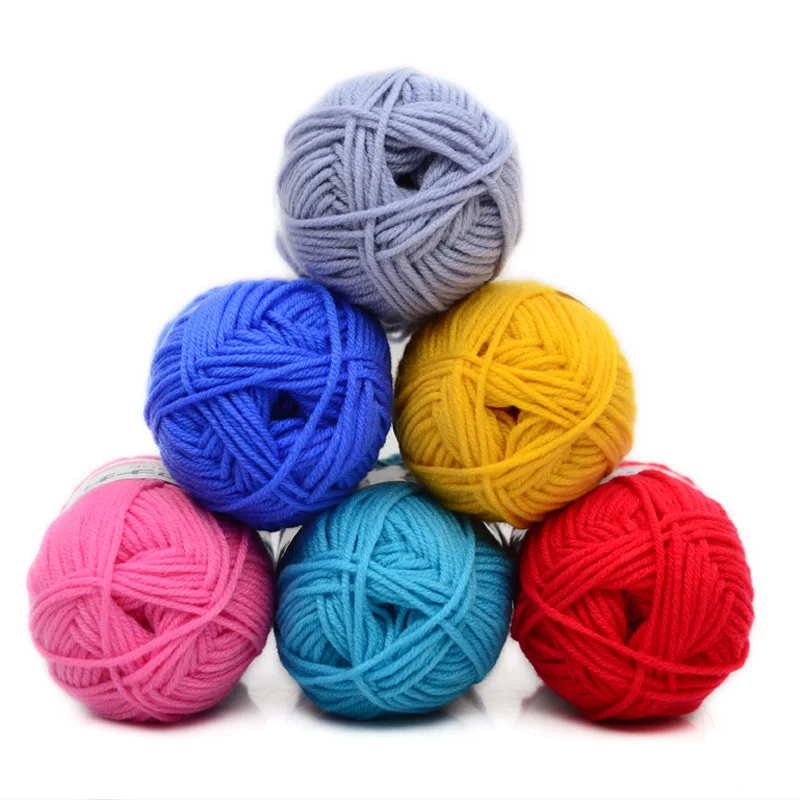 

High Quality Warm DIY Milk Cotton Yarn Baby Wool Yarn for Knitting Children Hand Knitted Yarn Knit Blanket Crochet Yarn