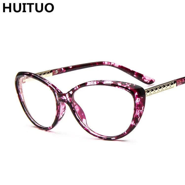 HUITUO модные круглые очки для чтения кошачий глаз, прозрачные очки, женские очки, оправа для женщин, оптические очки оптика