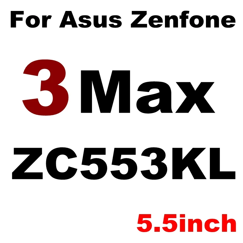 9H чехол из закаленного стекла для Asus Zenfone 3 Laser 4 Max Pro Go Selfie ZC520KL ZC520TL ZC554KL ZB500KG ZE554KL защитная пленка - Цвет: ZC553KL