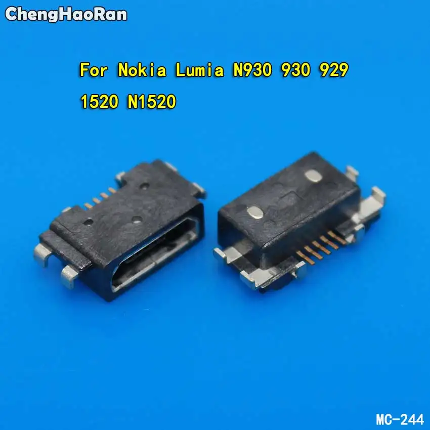 Chenghaoran 2Pcs Micro Usb Charge Jack Presa Dock Per Nokia Lumia N930 930 929 1520 N1520 Connettore Porta Di Ricarica