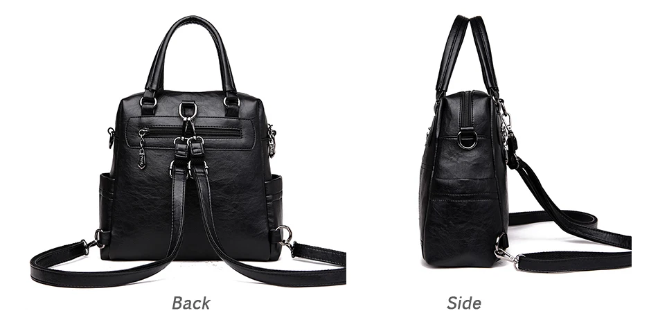 Высококачественный кожаный женский рюкзак, Новое поступление, модная фурнитура, рюкзак, женская вместительная школьная сумка, Mochila Feminina