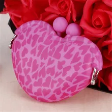 Мини-кошелек с силиконовым держателем для монет в форме сердца, портативные кошельки, Мультяшные сумки для денег, милые кошельки для монет для девочек