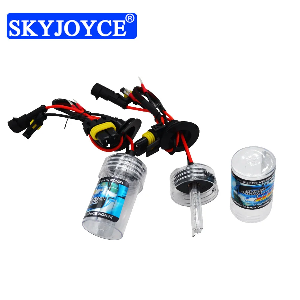 SKYJOYCE 1 пара Высокое качество 35 Вт 55 HID Лампа H1 H3 H7 H11 9005 9006 3000K 4300K 6000K 8000k желтый синий