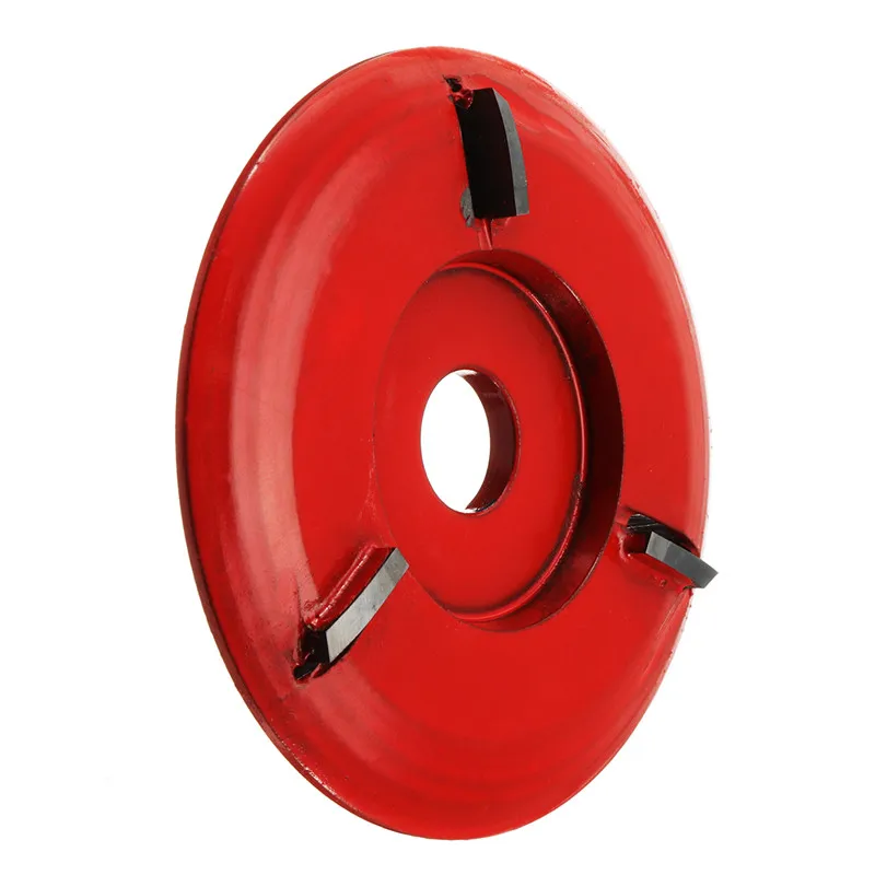 

90mm Diameter 16mm Bore Red Power Wood Carving Disc Angle Grinder Attachment