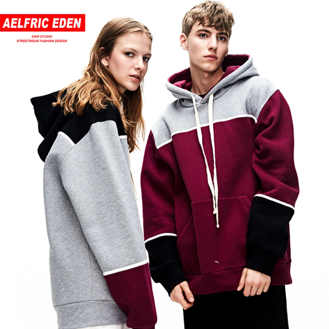 Aelfric Eden Harajuku цветной модульный пуловер с большим карманом мужские толстовки 2018