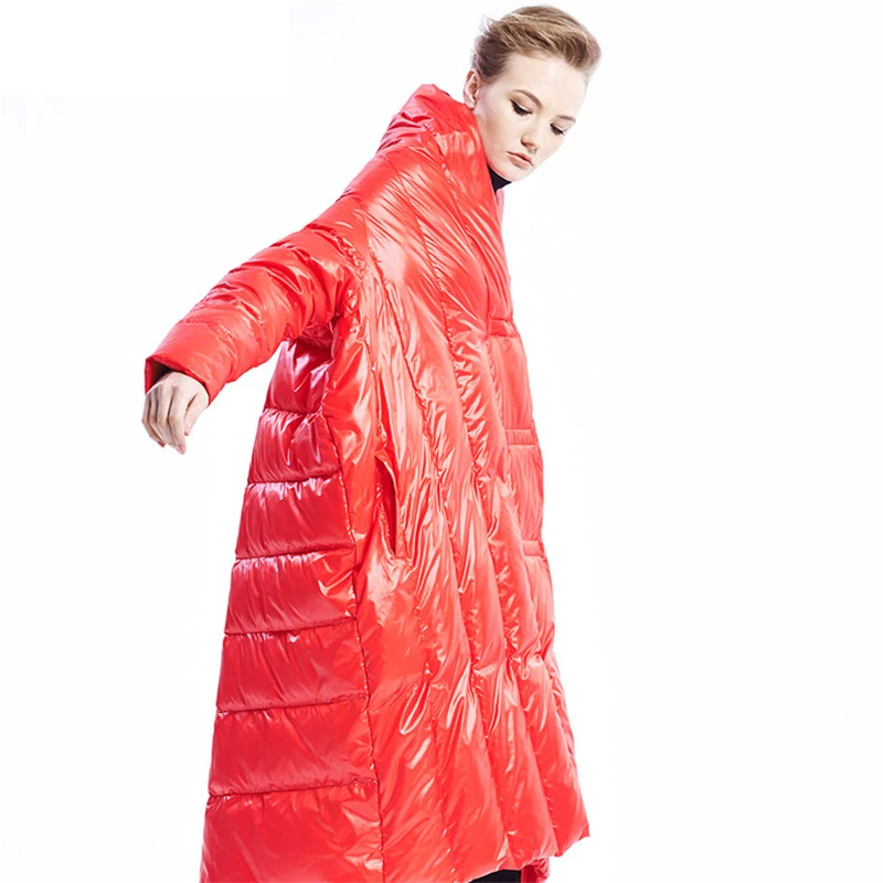 Bas Mode Europe xitao Bouton Pleine Vers Manteau Solide Black Zll1290 Manches Couleur red Nouveau Zll1290 Le Casual Asymétrique Épais Automne Femmes 2018 Couvert q4Tx5n4rS