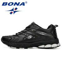 BONA hommes chaussures décontractées marque hommes chaussures hommes baskets appartements confortables respirant microfibre loisirs de plein air chaussures Style à la mode 6