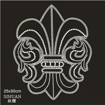 

SINUAN Iron Transfer Hot-Fix Rhinestones Garment Motif Rhinestones Stickers For Clothes White Rhinestone Decorations For Crafts