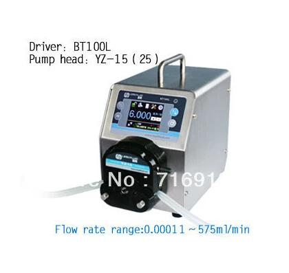 BT100L YZ15 Pump Head Intelligent peristaltic pump Precise Adjustable Flow Control Lab Liquid Pumps 0.006-420 ML/MIN