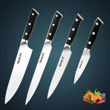 New! Huiwill 4pcs Japanese AUS-8 Stainless Steel Kitchen Chef knife Carving Utility Knife Vegatable Knife set